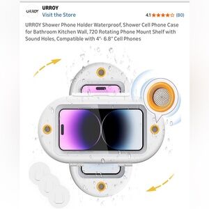 Waterproof Phone Mount with Sound Holes